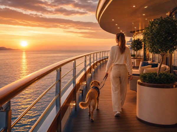 Cruceros de lujo pet friendly: qué navieras admiten mascotas y qué servicios ofrecen a bordo