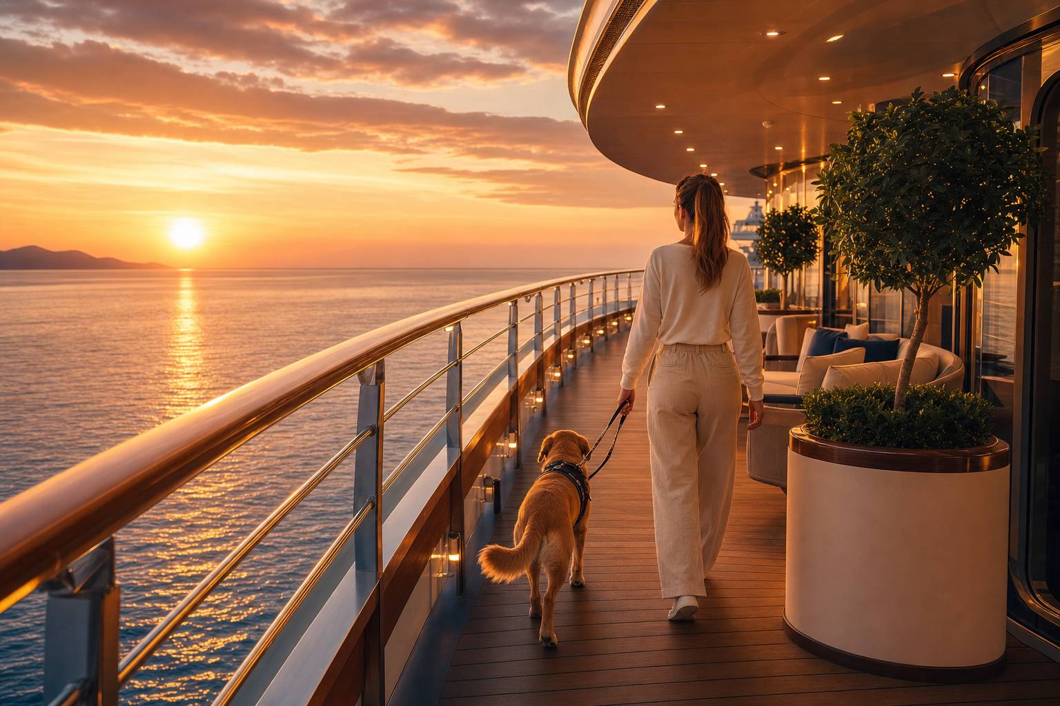 Cruceros de lujo pet friendly: qué navieras admiten mascotas y qué servicios ofrecen a bordo